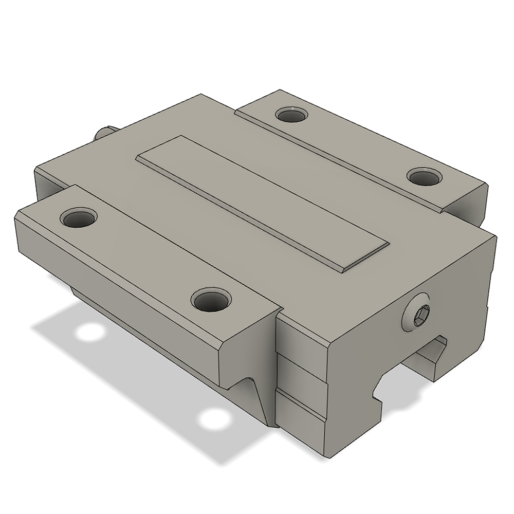 LSD15BK-F1N-N-D-M4 AIRTAC LOW PROFILE RAIL BEARING<br>LSD 15MM SERIES, NORMAL ACCURACY WITH NO PRELOAD (D) STANDARD, TOP MOUNTING FLANGE - NORMAL BODY