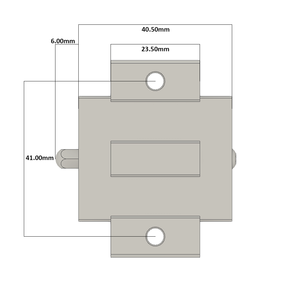 LSH20HL1X460S20AH-M6 AIRTAC PROFILE RAIL ASSEMBLY<br>LSH 20MM HIGH ACCURACY, NO PRELOAD, STANDARD SQUARE MOUNT - LONG BLOCK, RAIL L = 460MM QTY: 1 BLOCK