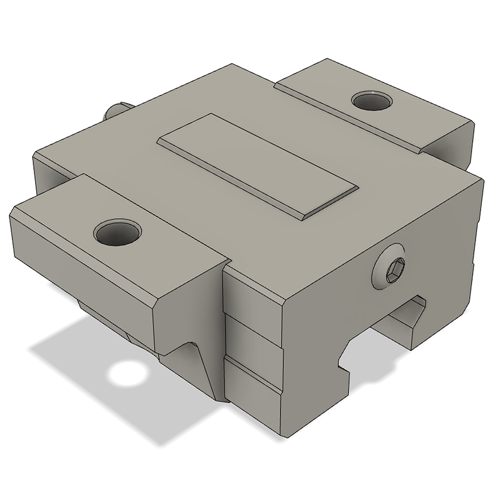 LSD15BK-F2S-N-D-M4 AIRTAC LOW PROFILE RAIL BEARING<br>LSD 15MM SERIES, NORMAL ACCURACY WITH NO PRELOAD (D) STANDARD, BOTTOM MOUNTING FLANGE - SHORT BODY