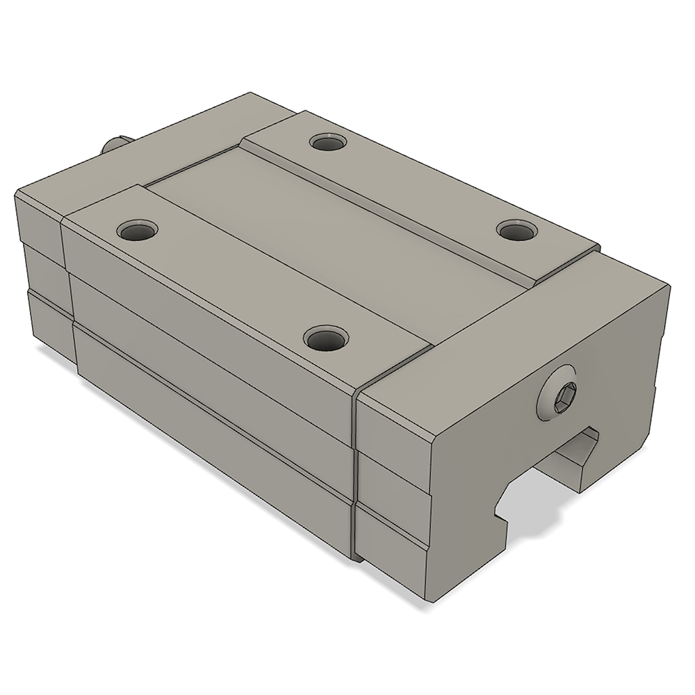 LSD15BK-HN-H-SB-M4 AIRTAC LOW PROFILE RAIL BEARING<br>LSD 15MM SERIES, HIGH ACCURACY WITH MEDIUMIUM PRELOAD (SB), SQUARE MOUNT - NORMAL BODY