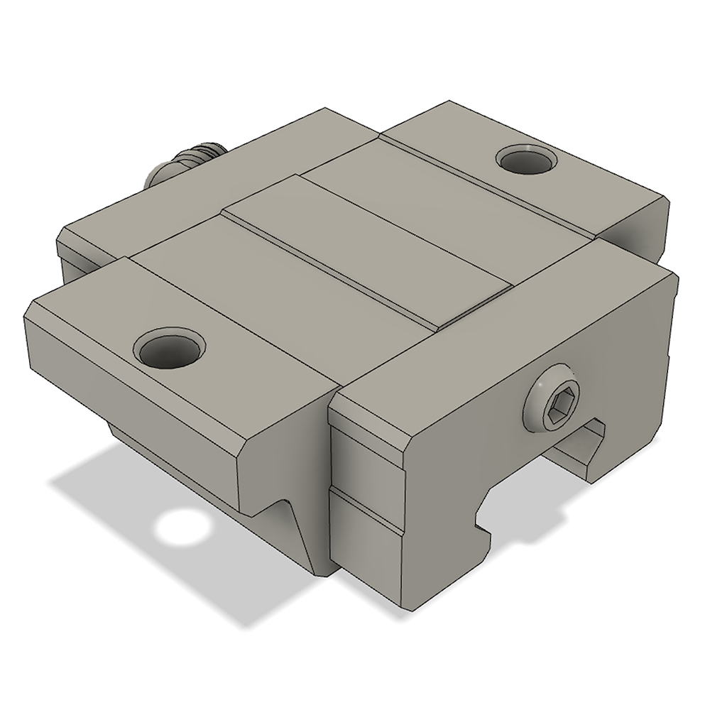 LSD25BK-F1S-N-SB-M6 AIRTAC LOW PROFILE RAIL BEARING<br>LSD 25MM SERIES, NORMAL ACCURACY WITH MEDIUMIUM PRELOAD (SB), TOP MOUNTING FLANGE - SHORT BODY