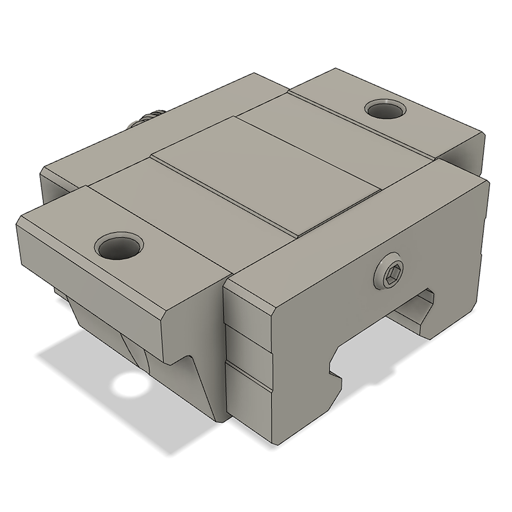 LSD35BK-F1S-N-D-M6 AIRTAC LOW PROFILE RAIL BEARING<br>LSD 35MM SERIES, NORMAL ACCURACY WITH NO PRELOAD (D) STANDARD, TOP MOUNTING FLANGE - SHORT BODY