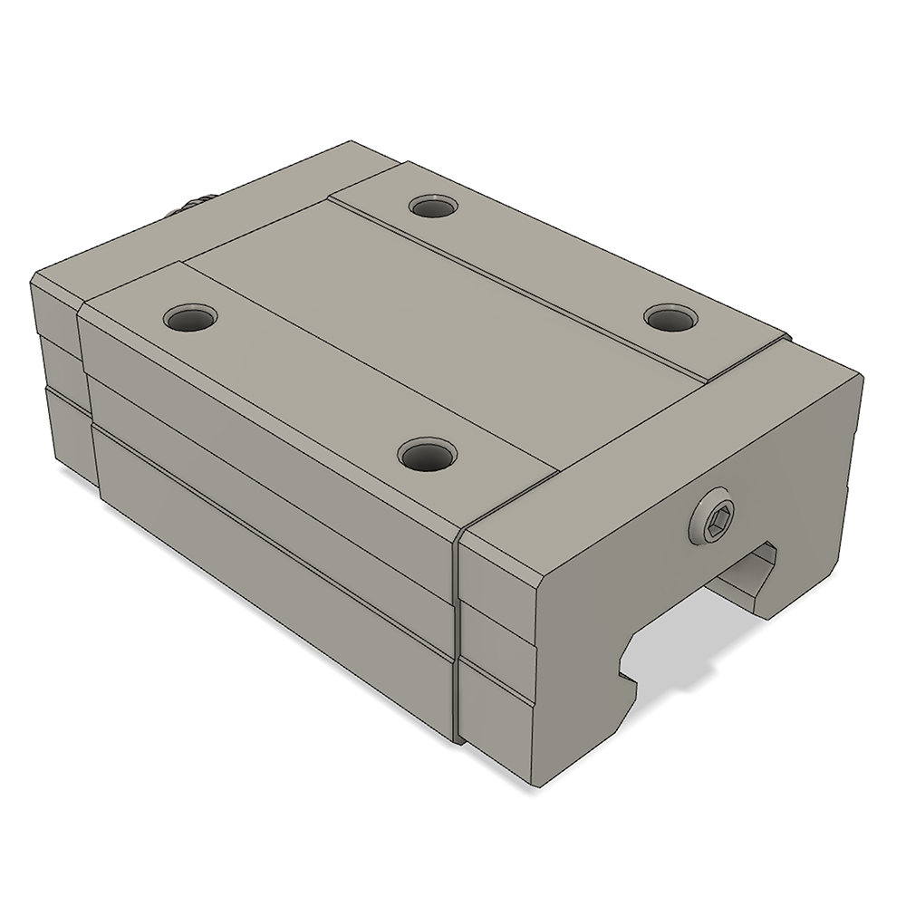 LSD35BK-HN-N-D-M6 AIRTAC LOW PROFILE RAIL BEARING<br>LSD 35MM SERIES, NORMAL ACCURACY WITH NO PRELOAD (D) STANDARD, SQUARE MOUNT - NORMAL BODY