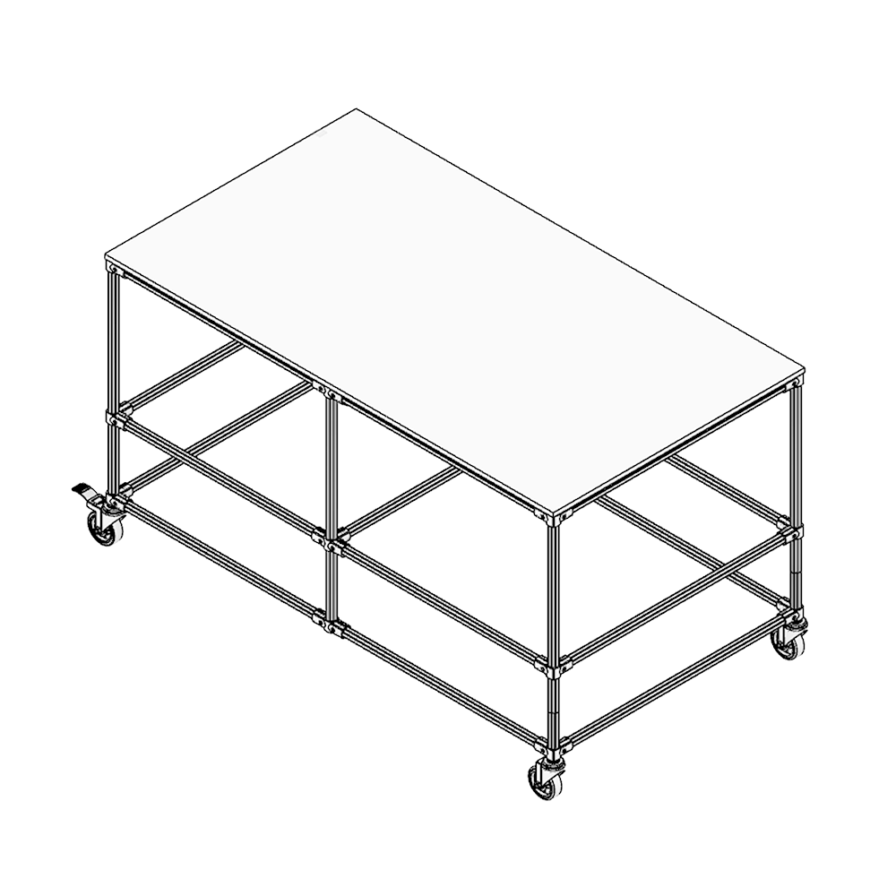 D28 FLOW CART MODULAR SOLUTION D28 LEAN TUBE FLOW CART