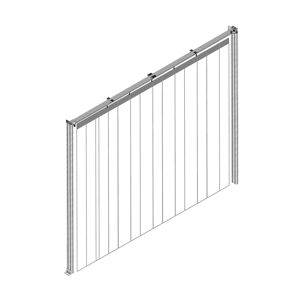 STRIP CURTAIN M-10553-A1 MODULAR SOLUTION STRIP CURTAIN DOOR