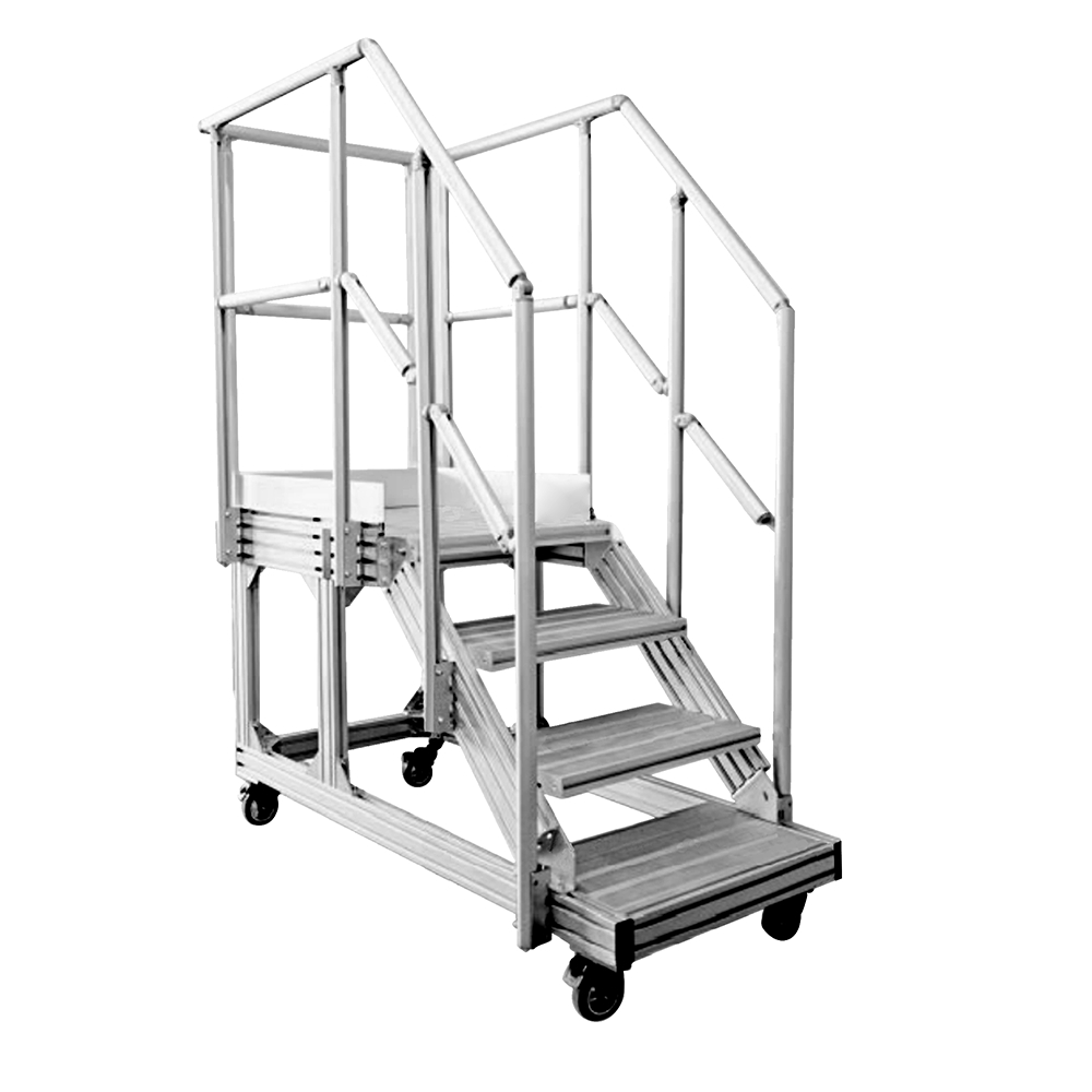 ROLLER STAIRS-1 MODULAR SOLUTION STAIRS ON CASTERS