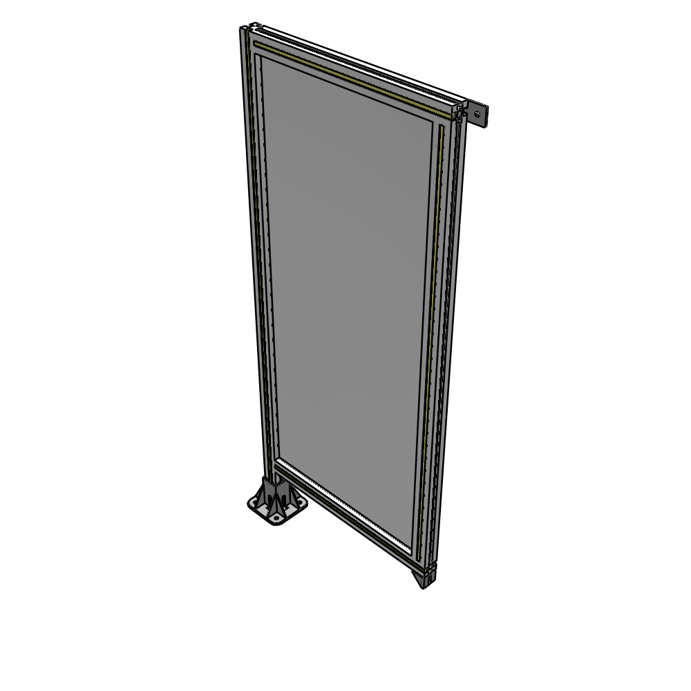 A1-1400-0600-0150-TYPFA GUARDING PANEL 1400MM TALL X 600MM WIDE 1/4'' POLYCARBONATE