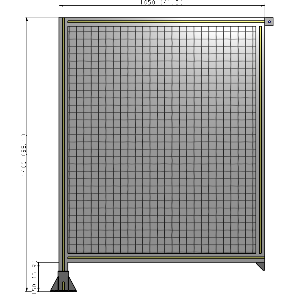A1-1400-1050-0150-TYMFK GUARDING PANEL 1400MM TALL X 1050MM WIDE 1'' MESH