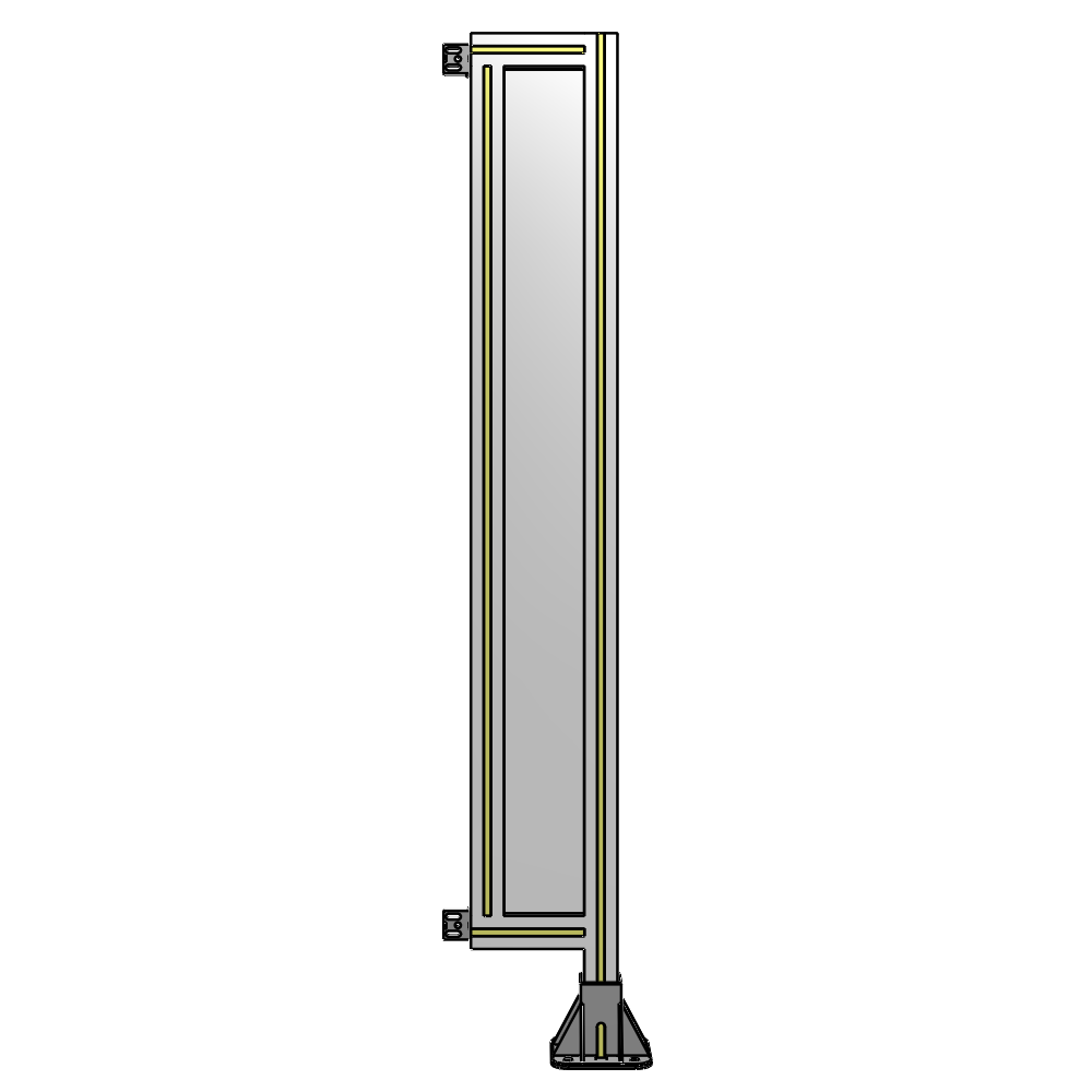 A2-1400-0200-0150-HYPFA GUARDING PANEL 1400MM TALL X 200MM WIDE 1/4'' POLYCARBONATE