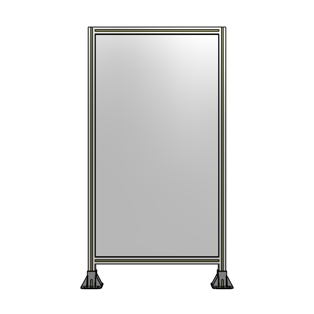 A3-1700-0900-0150-ZYPFK GUARDING PANEL 1700MM TALL X 900MM WIDE 1/4'' POLYCARBONATE