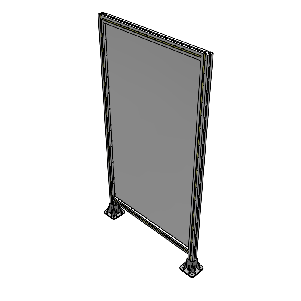 A3-1700-0900-0150-ZYPFK GUARDING PANEL 1700MM TALL X 900MM WIDE 1/4'' POLYCARBONATE