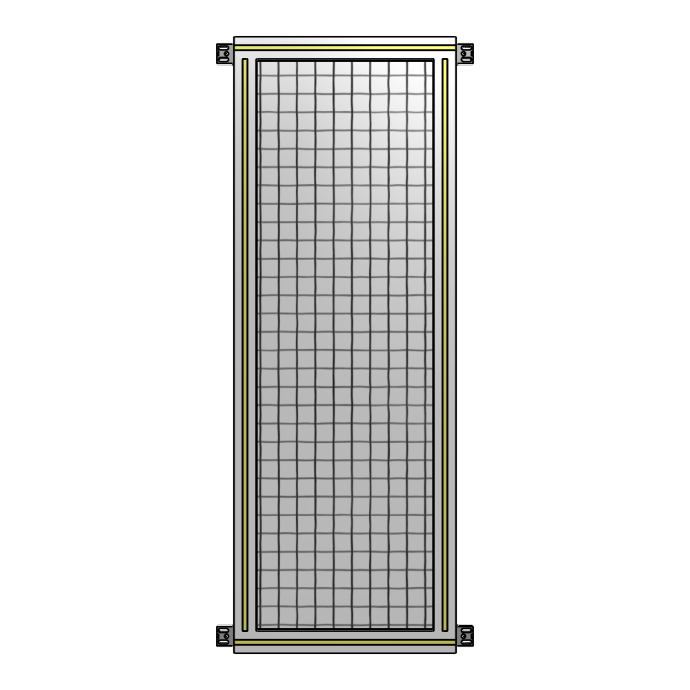 A4-1400-0450-0150-HYMZK GUARDING PANEL 1400MM TALL X 450MM WIDE 1'' MESH