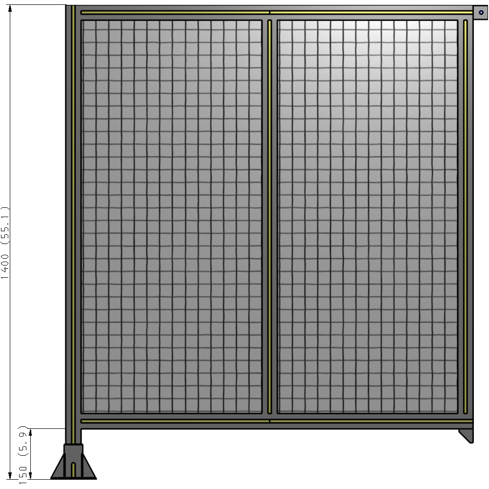 B1-1400-1200-0150-TYMFK GUARDING PANEL 1400MM TALL X 1200MM WIDE 1'' MESH