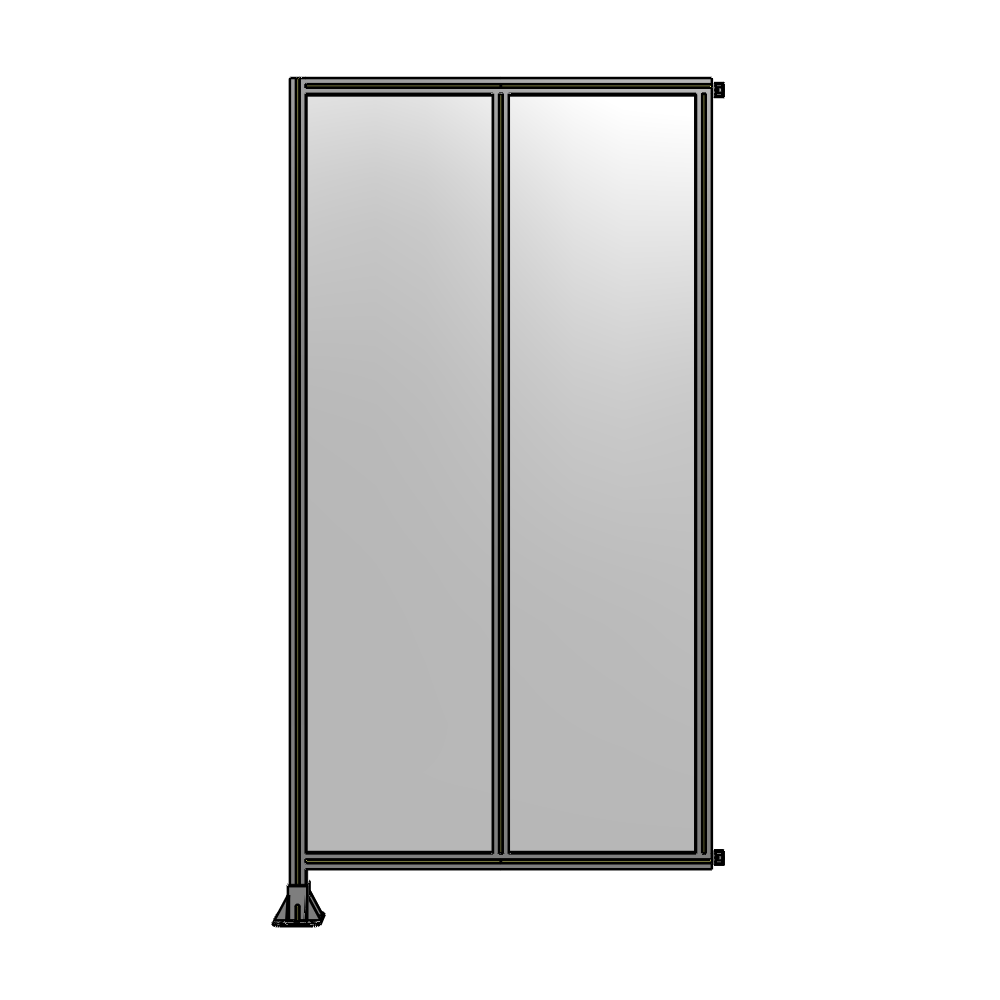 B1-2400-1200-0150-HYPFA GUARDING PANEL 2400MM TALL X 1200MM WIDE 1/4'' POLYCARBONATE