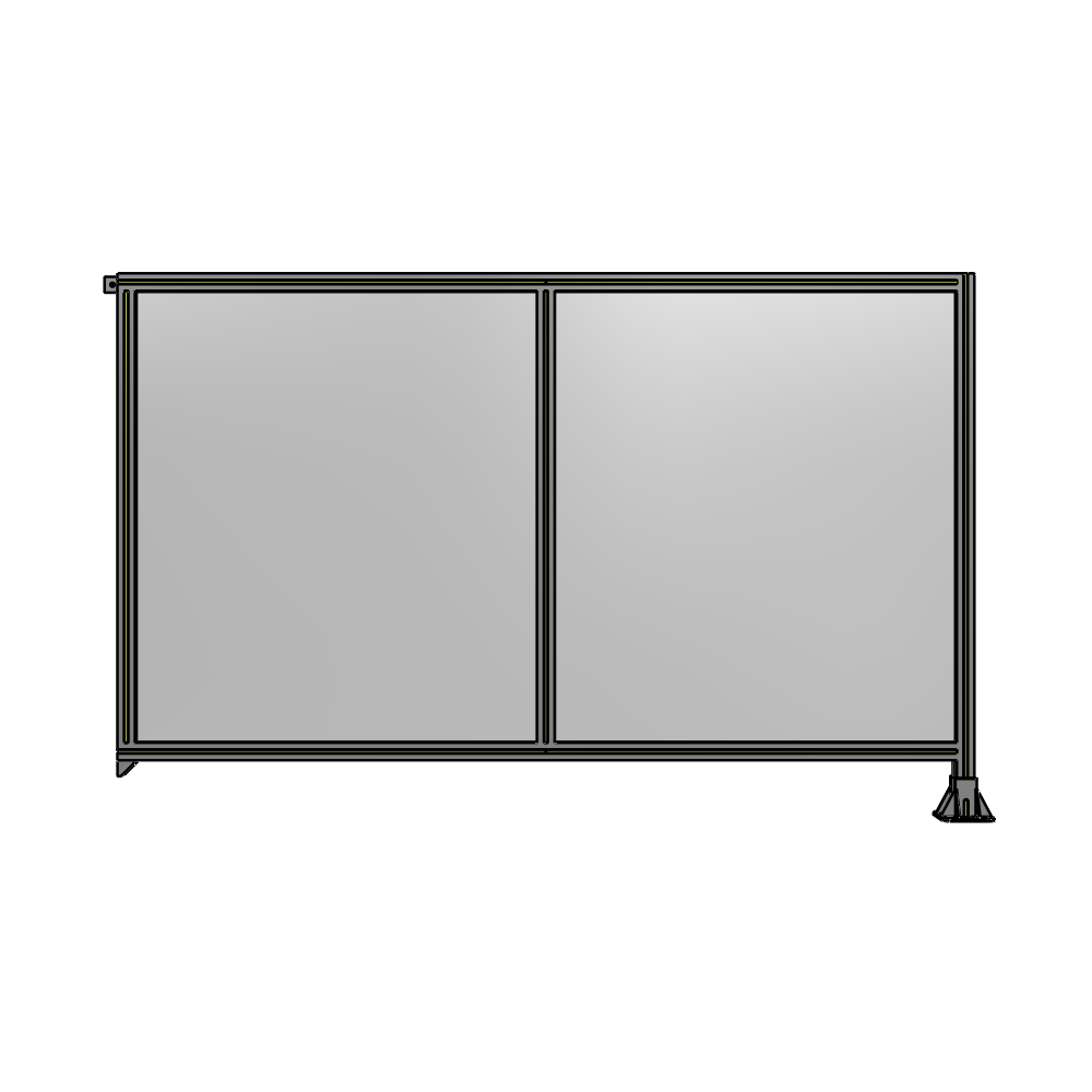 B2-1400-2200-0150-TYPFK GUARDING PANEL 1400MM TALL X 2200MM WIDE 1/4'' POLYCARBONATE