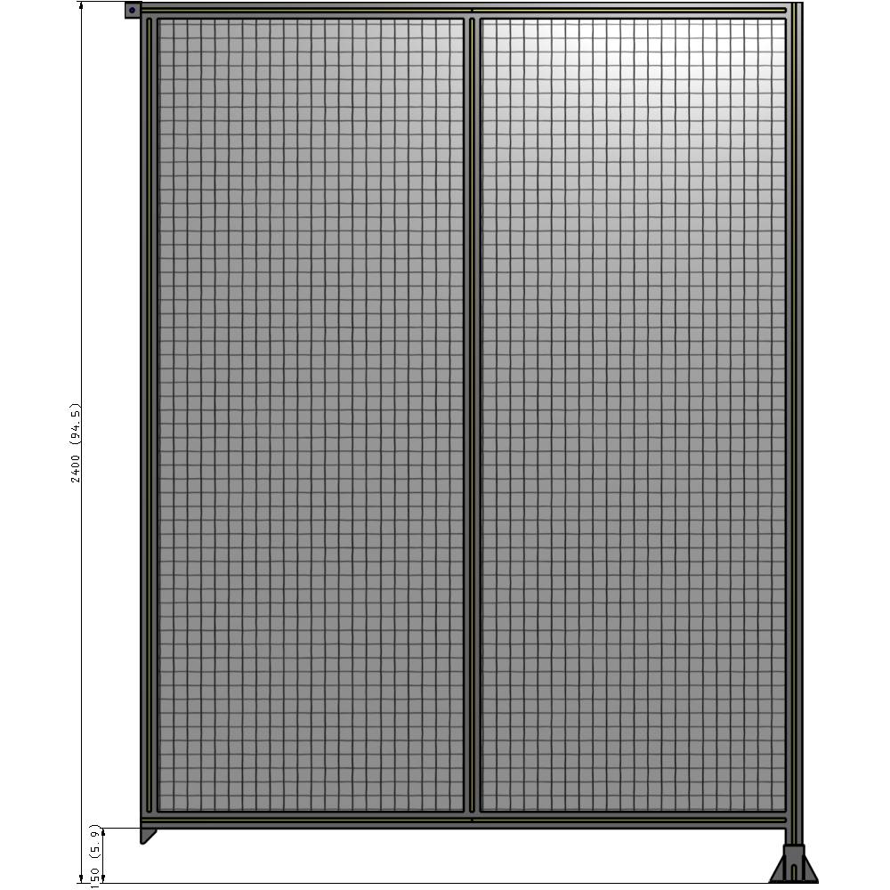 B2-2400-1800-0150-TYMFA GUARDING PANEL 2400MM TALL X 1800MM WIDE 1'' MESH