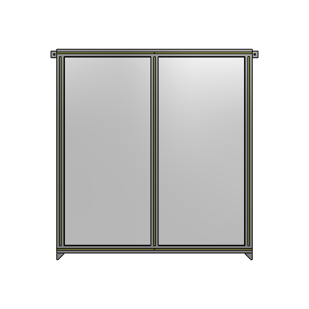 B4-1400-1200-0150-TYPZA GUARDING PANEL 1400MM TALL X 1200MM WIDE 1/4'' POLYCARBONATE