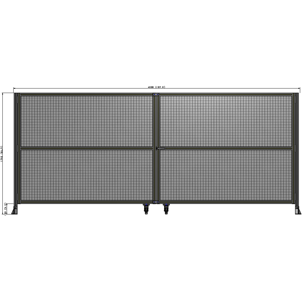 J8-1700-4000-0150-UYMTA GUARDING PANEL 1700MM TALL X 4000MM WIDE 1" MESH