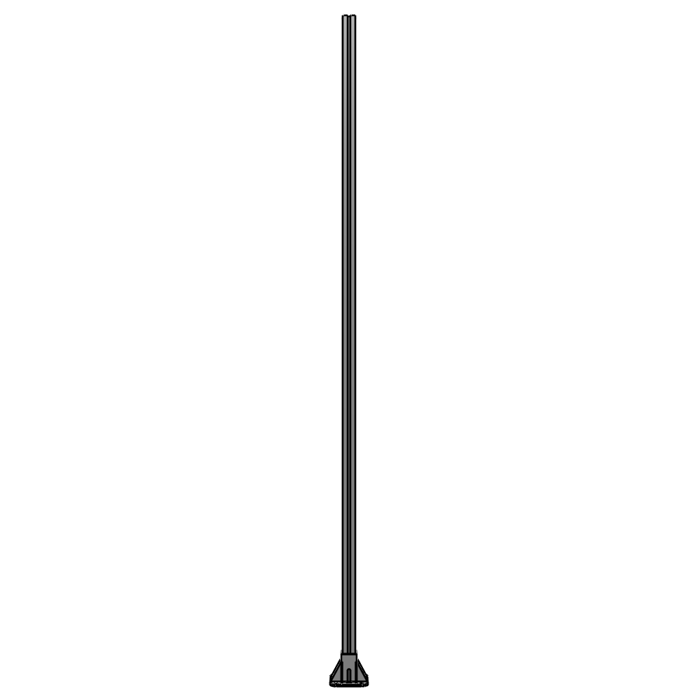 K1-2400-ZFA GUARDING POST 45 MM WIDE X 45 MM DEEP X 2400 MM TALL