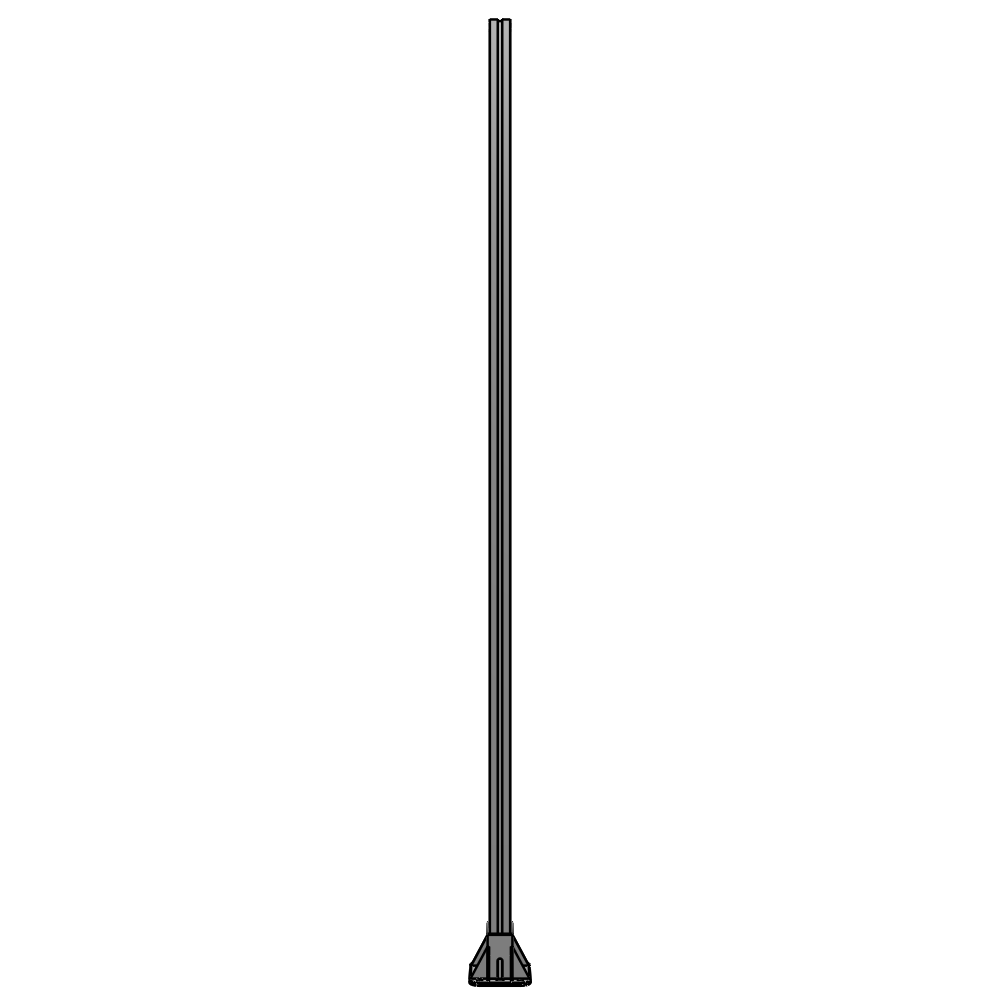 K2-2135-ZFA GUARDING POST 45 MM WIDE X 90 MM DEEP X 2135 MM TALL