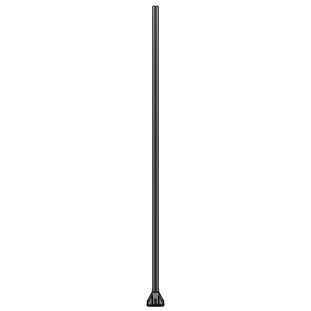 K2-2400-ZFA GUARDING POST 45 MM WIDE X 90 MM DEEP X 2400 MM TALL
