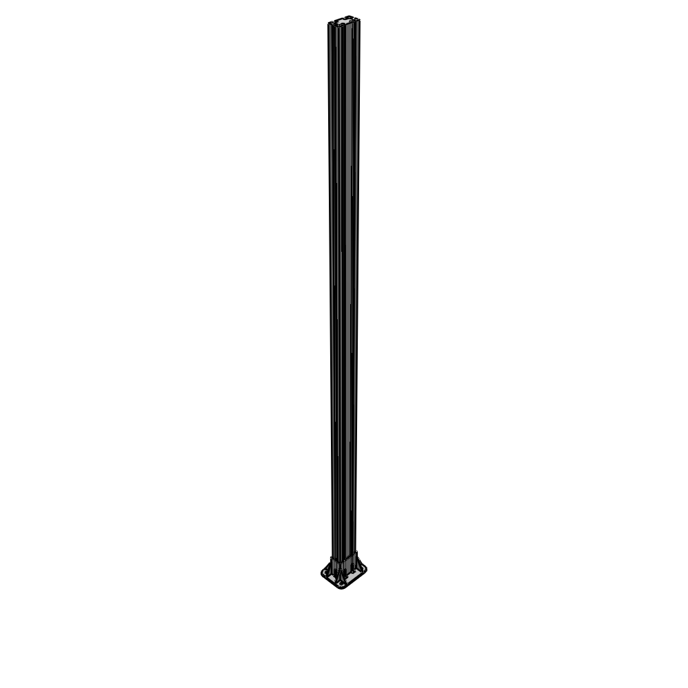 K2-2400-ZFA GUARDING POST 45 MM WIDE X 90 MM DEEP X 2400 MM TALL