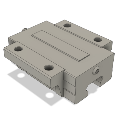 AIRTAC LOW PROFILE RAIL BEARING<br>LSD 15MM SERIES, HIGH ACCURACY WITH NO PRELOAD (D) STANDARD, BOTTOM MOUNTING FLANGE - NORMAL BODY