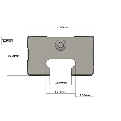 LSD15BK-HN-H-SB-M4 AIRTAC LOW PROFILE RAIL BEARING<br>LSD 15MM SERIES, HIGH ACCURACY WITH MEDIUMIUM PRELOAD (SB), SQUARE MOUNT - NORMAL BODY