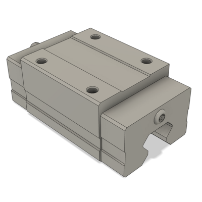 AIRTAC PROFILE RAIL BEARING<br>LSH 15MM SERIES, HIGH ACCURACY WITH LIGHT PRELOAD (B), SQUARE MOUNT - NORMAL BODY