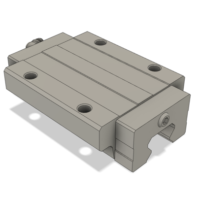 AIRTAC PROFILE RAIL BEARING<br>LSH 25MM SERIES, HIGH ACCURACY WITH LIGHT PRELOAD (B), TOP MOUNTING FLANGE - LONG BODY
