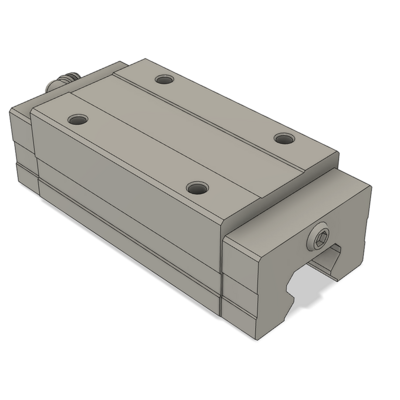 AIRTAC PROFILE RAIL BEARING<br>LSH 25MM SERIES, HIGH ACCURACY WITH LIGHT PRELOAD (B), SQUARE MOUNT - LONG BODY