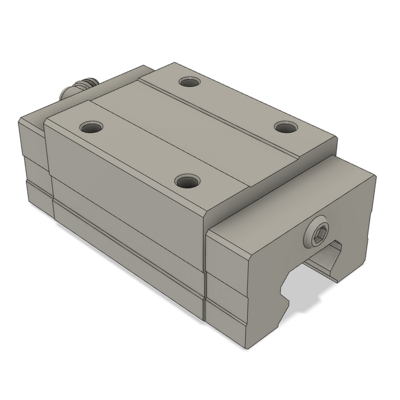 AIRTAC PROFILE RAIL BEARING<br>LSH 25MM SERIES, HIGH ACCURACY WITH LIGHT PRELOAD (B), SQUARE MOUNT - NORMAL BODY