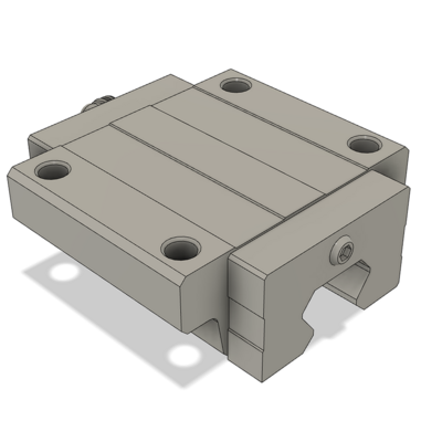 AIRTAC PROFILE RAIL BEARING<br>LSH 30MM SERIES, HIGH ACCURACY WITH LIGHT PRELOAD (B), TOP MOUNTING FLANGE - NORMAL BODY