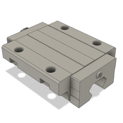 AIRTAC PROFILE RAIL BEARING<br>LSH 30MM SERIES, HIGH ACCURACY WITH LIGHT PRELOAD (B), BOTTOM MOUNTING FLANGE - LONG BODY