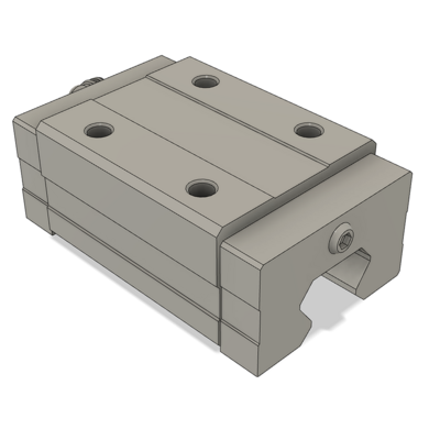 AIRTAC PROFILE RAIL BEARING<br>LSH 30MM SERIES, HIGH ACCURACY WITH LIGHT PRELOAD (B), SQUARE MOUNT - NORMAL BODY