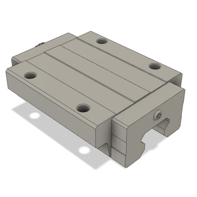 AIRTAC PROFILE RAIL BEARING<br>LSH 35MM SERIES, HIGH ACCURACY WITH LIGHT PRELOAD (B), TOP MOUNTING FLANGE - LONG BODY