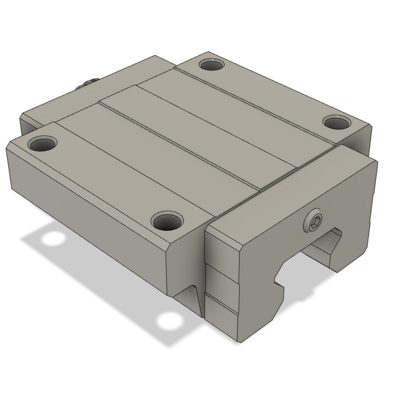 AIRTAC PROFILE RAIL BEARING<br>LSH 35MM SERIES, HIGH ACCURACY WITH LIGHT PRELOAD (B), TOP MOUNTING FLANGE - NORMAL BODY