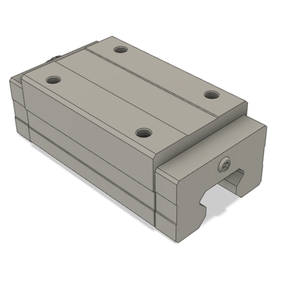 AIRTAC PROFILE RAIL BEARING<br>LSH 35MM SERIES, HIGH ACCURACY WITH LIGHT PRELOAD (B), SQUARE MOUNT - LONG BODY
