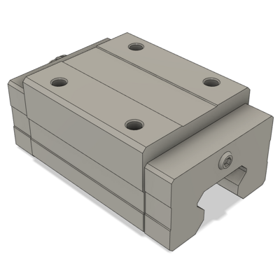 AIRTAC PROFILE RAIL BEARING<br>LSH 35MM SERIES, HIGH ACCURACY WITH LIGHT PRELOAD (B), SQUARE MOUNT - NORMAL BODY