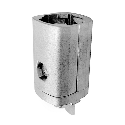 SOLUTION D28 TO SQUARE PROFILE CONNECTOR<BR>CONNECTOR END TO 45 SERIES PROFILE