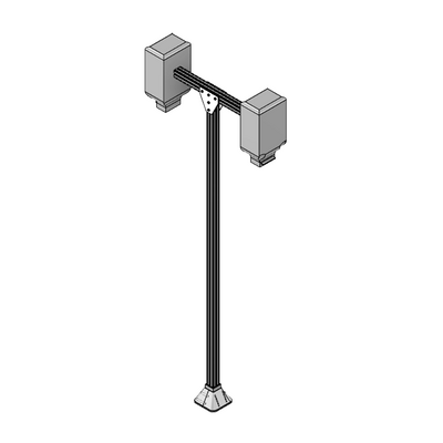 DUAL PUMP POST MODULAR SOLUTION POST FOR HOLDING DUAL SANITIZER PUMPS