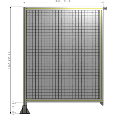 A1-1400-1050-0150-TYMFK GUARDING PANEL 1400MM TALL X 1050MM WIDE 1'' MESH