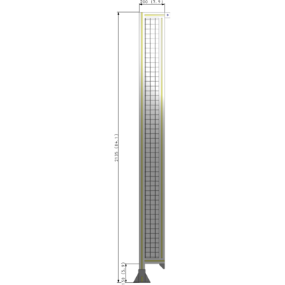 A1-2135-0200-0150-TYMFK GUARDING PANEL 2135MM TALL X 200MM WIDE 1'' MESH