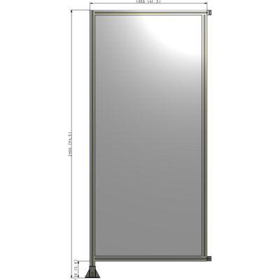 A1-2400-1050-0150-HYPFA GUARDING PANEL 2400MM TALL X 1050MM WIDE 1/4'' POLYCARBONATE