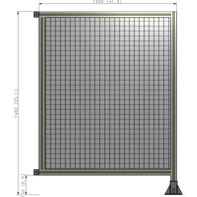 A2-1400-1050-0150-HYMFK GUARDING PANEL 1400MM TALL X 1050MM WIDE 1'' MESH