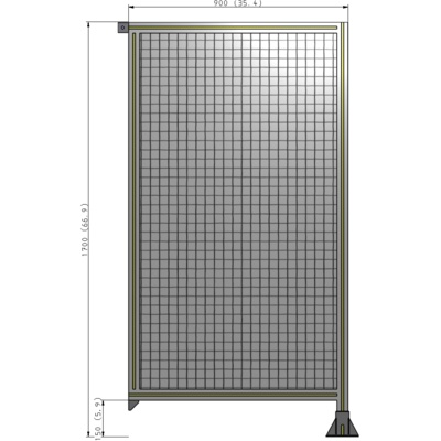 A2-1700-0900-0150-TYMFA GUARDING PANEL 1700MM TALL X 900MM WIDE 1'' MESH