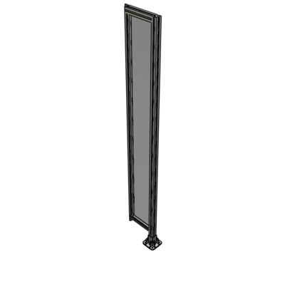 A2-2135-0300-0150-TYPFA GUARDING PANEL 2135MM TALL X 300MM WIDE 1/4'' POLYCARBONATE