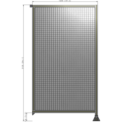 A2-2135-1200-0150-TYMFK GUARDING PANEL 2135MM TALL X 1200MM WIDE 1'' MESH
