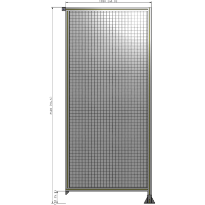 A2-2400-1050-0150-TYMFK GUARDING PANEL 2400MM TALL X 1050MM WIDE 1'' MESH