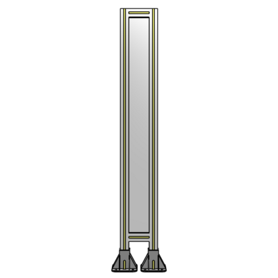 GUARDING PANEL 1400MM TALL X 200MM WIDE 1/4'' POLYCARBONATE